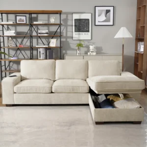 Jossilynn L-Shape Convertible Sectional Couches Sofas with Storage Chaise